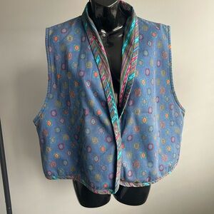 Colorful Patterned Women's Vest